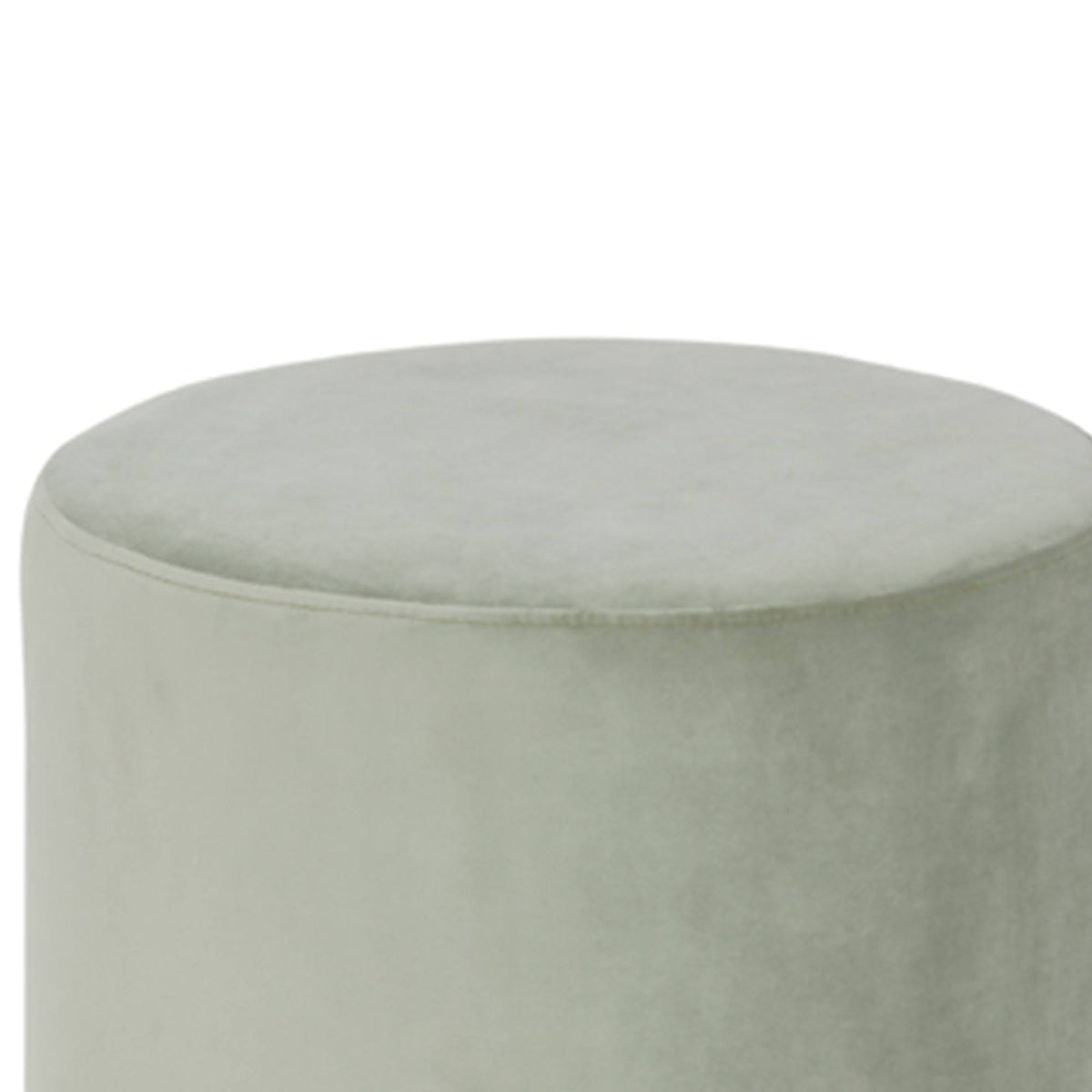 Velvet Upholstered Ottoman with Steel Base A23728