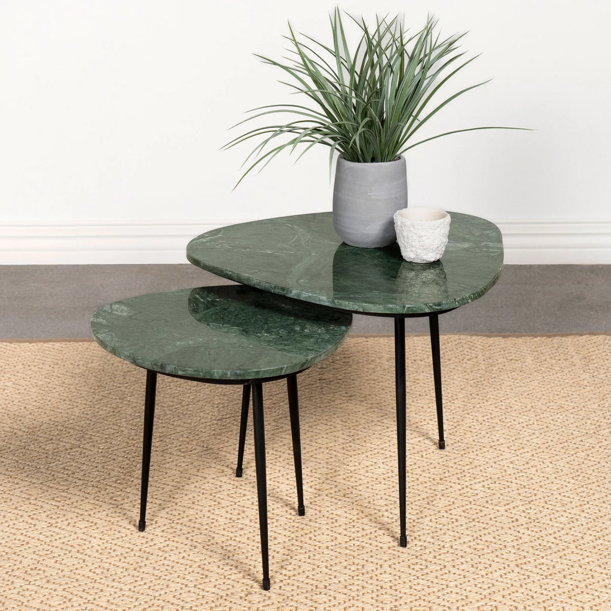 Metal Marble Top Nesting Table I18491