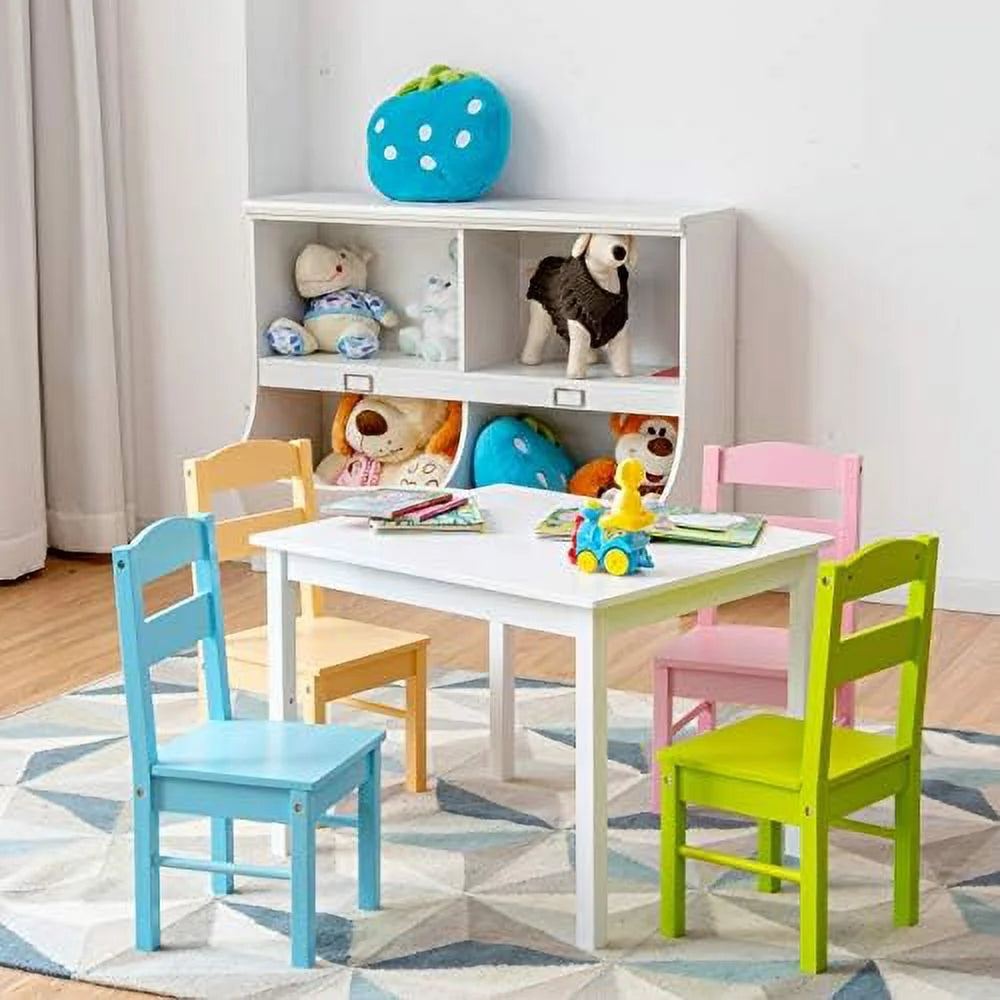 5 Piece Wood Table and Chair Set T2755