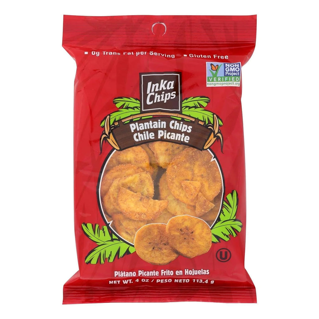 Chile Picante Plantain Chips, 4 Ounce (Pack Of 12) B87914