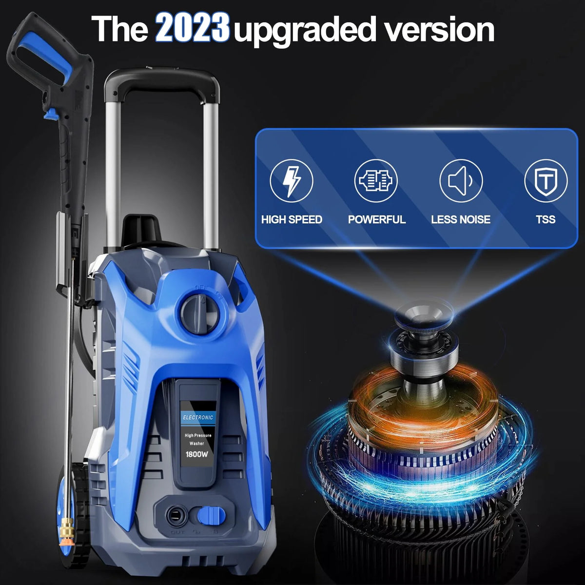3500 PSI 2.5 GPM Electric Pressure Washer with Foam Cannon H785724