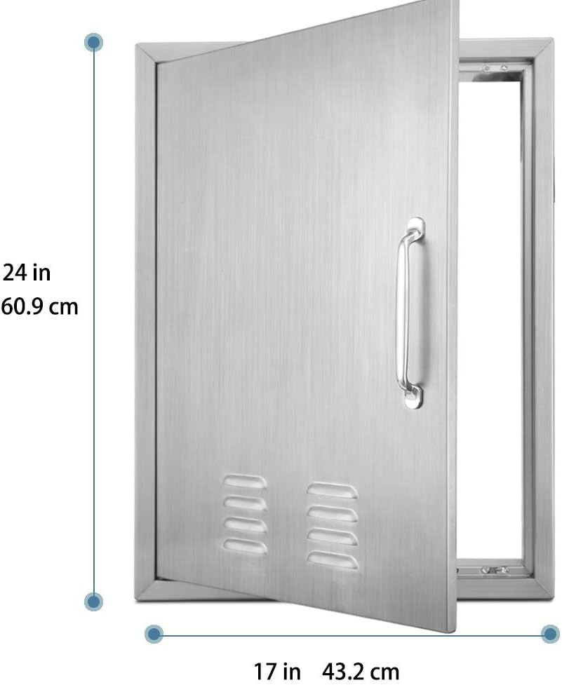 Stainless Steel Single Outdoor Kitchen Door G9747
