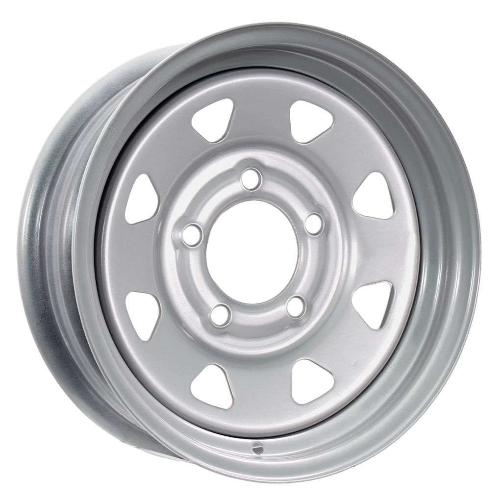 14X5.5 Silver Spoke Trailer Rim Wheel 2-Pack G196