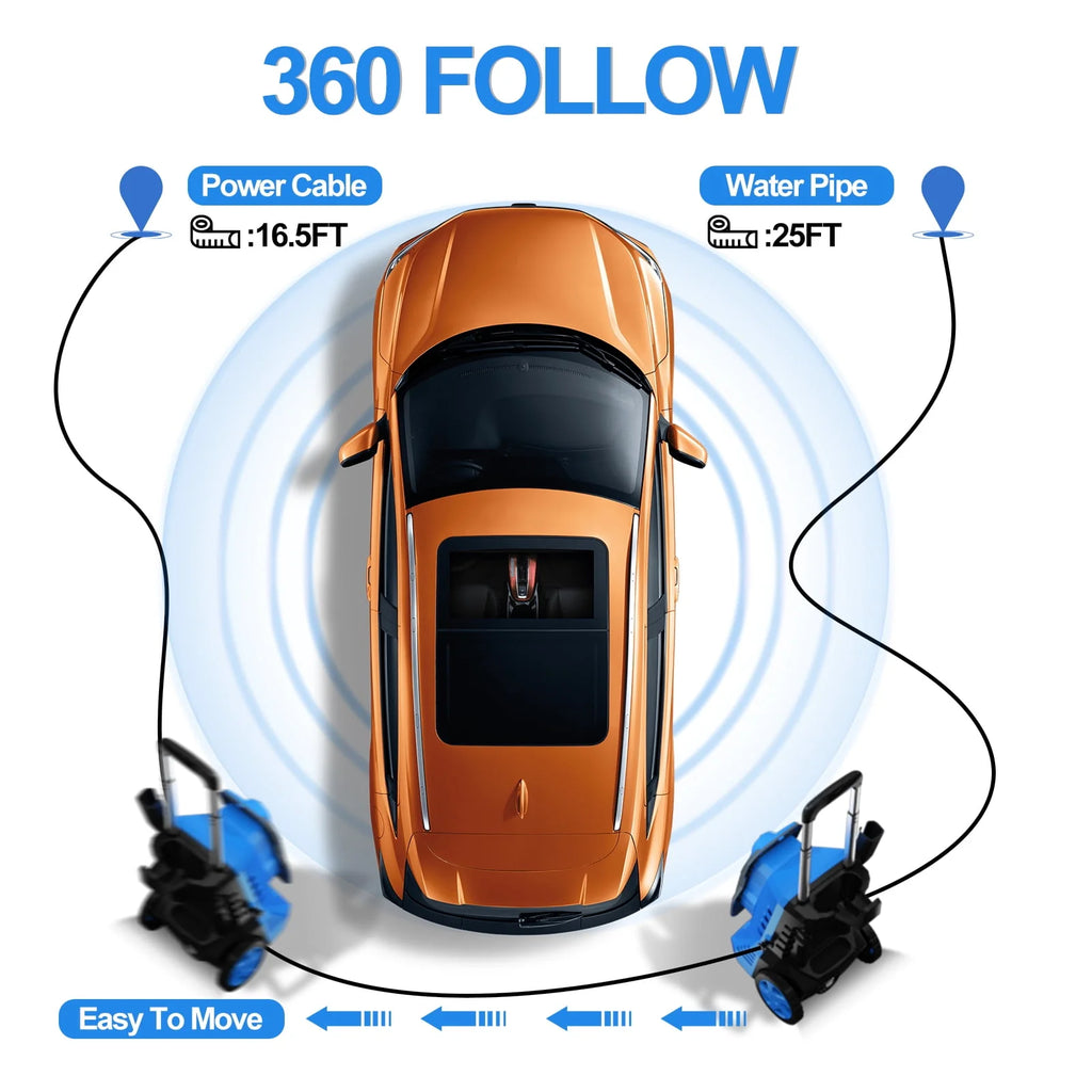 3500 PSI 2.5 GPM Electric Pressure Washer with Foam Cannon H785724