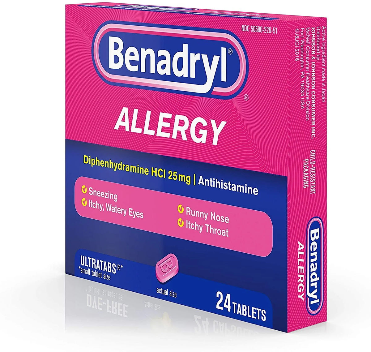 Antihistamine Cold & Allergy Relief Tablets, 24 Ct T8538