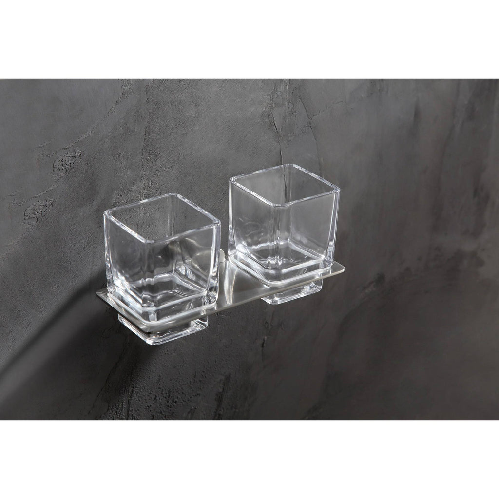 Brushed Nickel Dual Toothbrush Holder N642324
