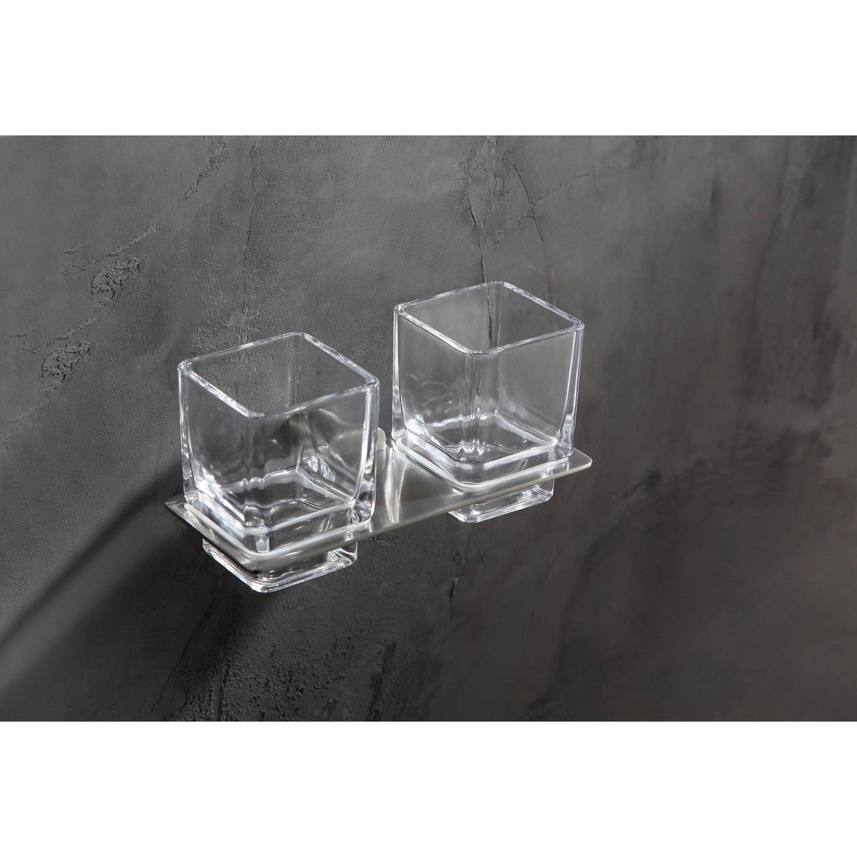 Brushed Nickel Dual Toothbrush Holder N642324