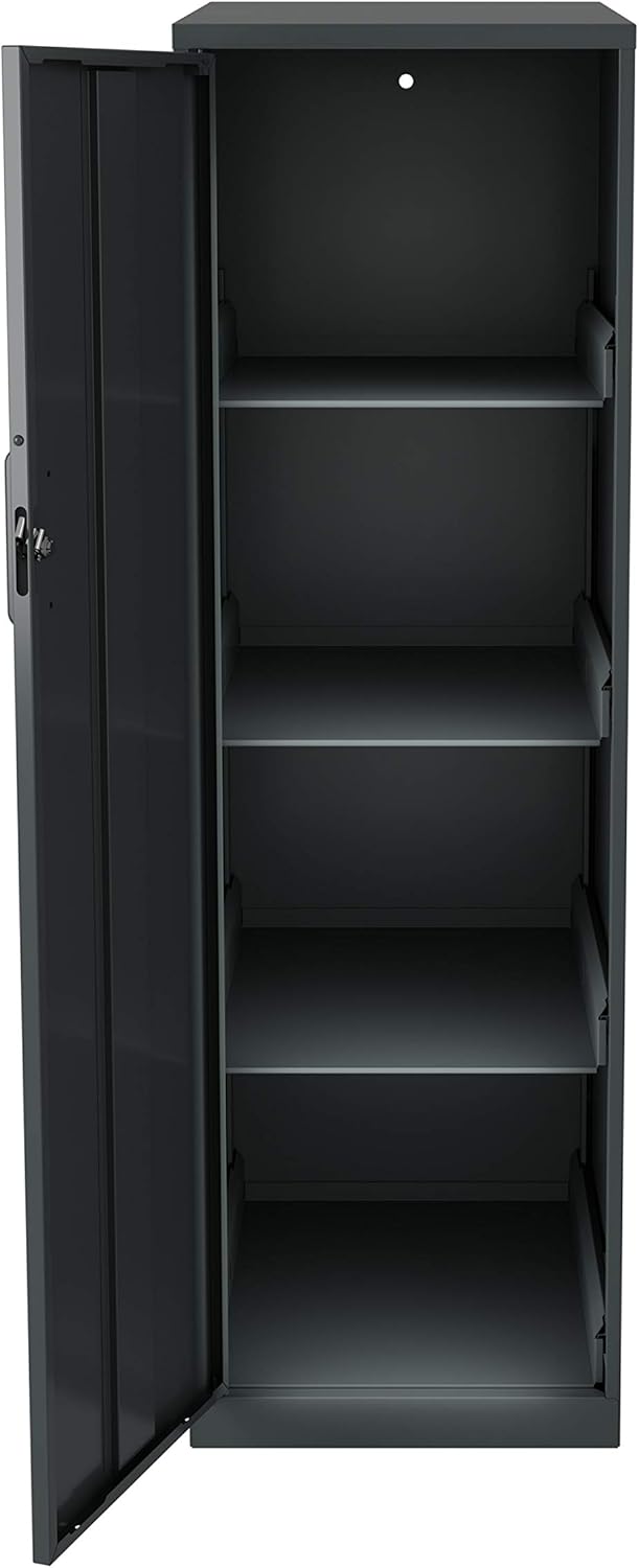 Charcoal 4 Shelf Personal Cabinet B243258
