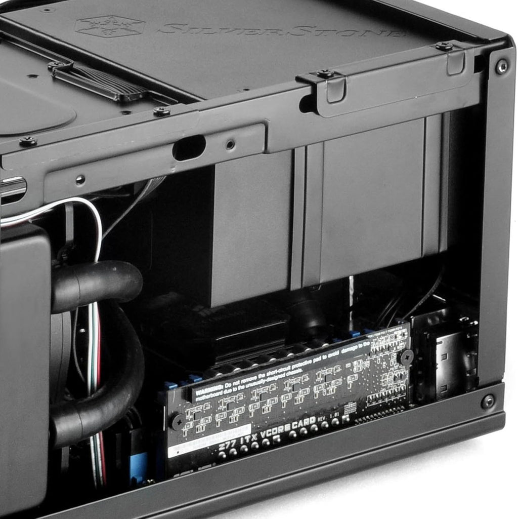 Black Ultra Compact Mini-ITX Computer Case with Mesh Front Panel X557