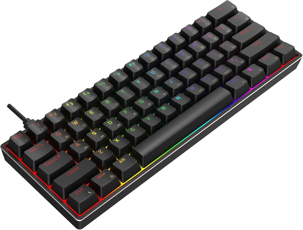 61 Keys Hot Swappable RGB Mechanical Gaming Keyboard E9135