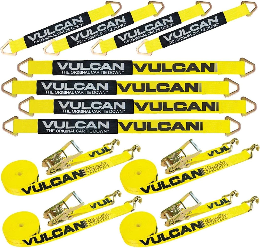 Axle Strap Tie Down Kit with Wire Hook Ratchet Straps B441