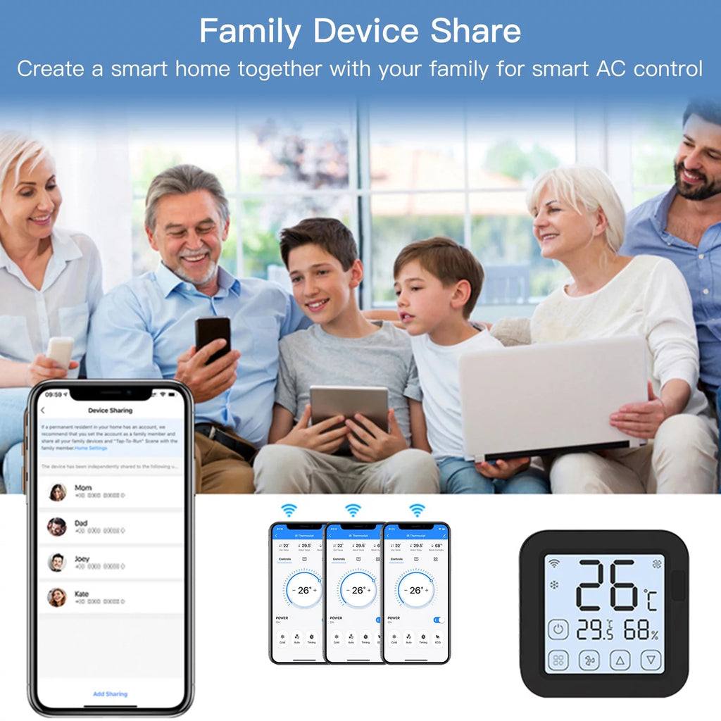Smart Wifi IR Air Conditioner Controller with LCD Display Y250