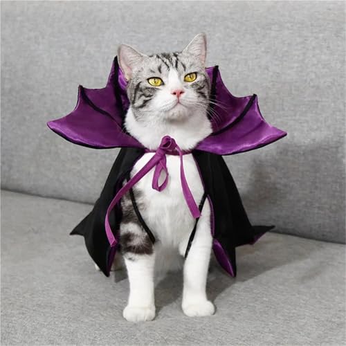 4-Piece Halloween Pet Cosplay Vampire Cloak U721
