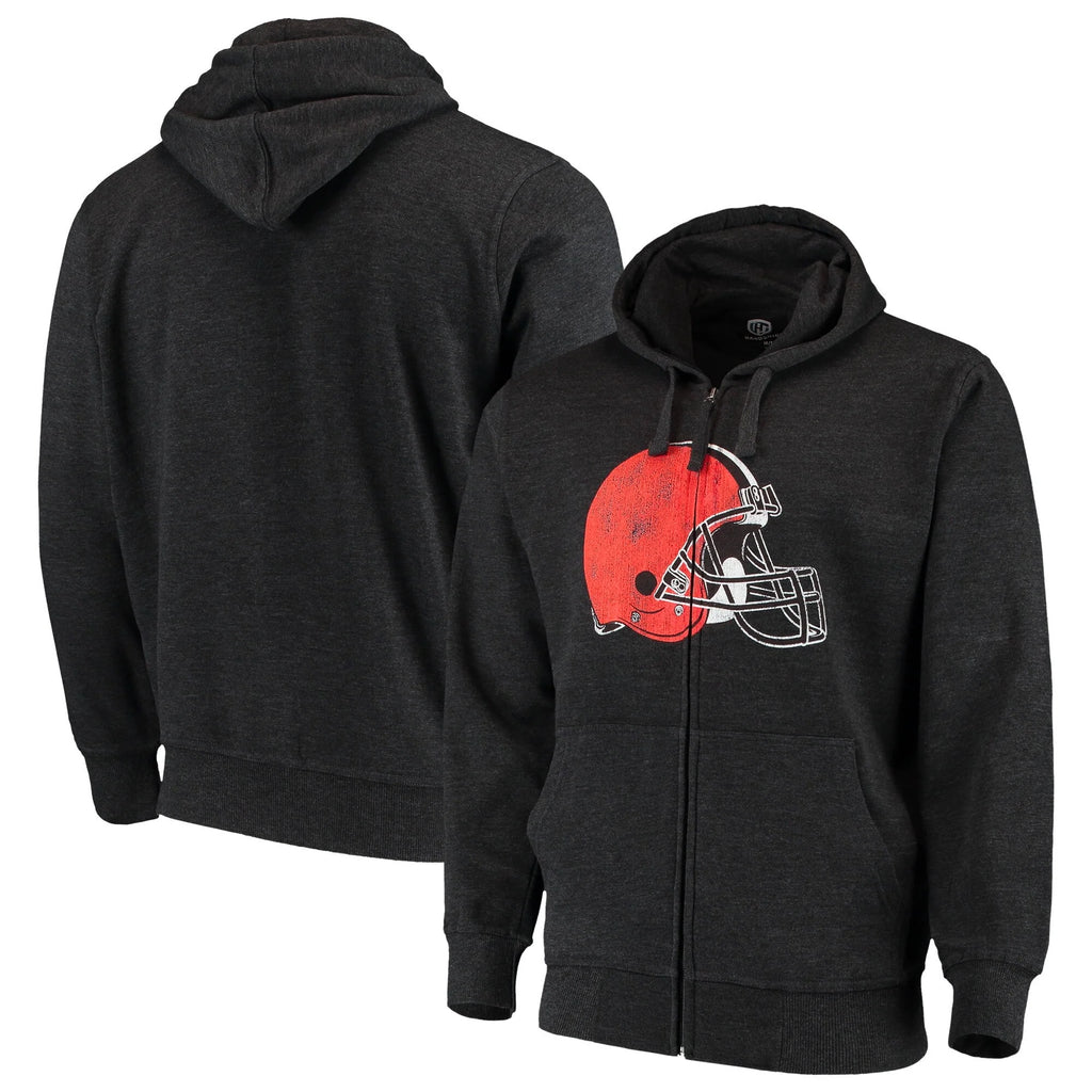 Charcoal Full-Zip Hoodie R718