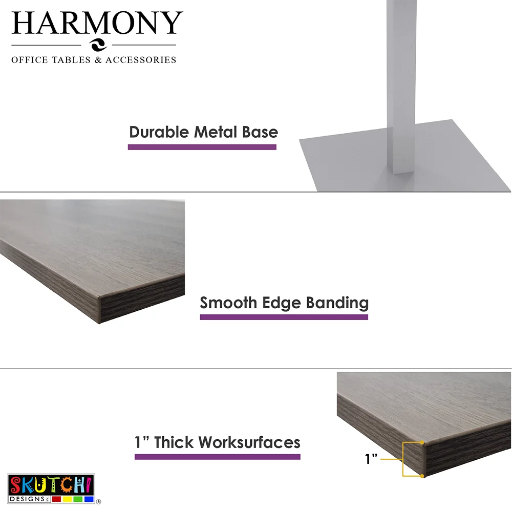 Racetrack Shaped Coffee Table with Double Post Metal Base 45x70 Y60796