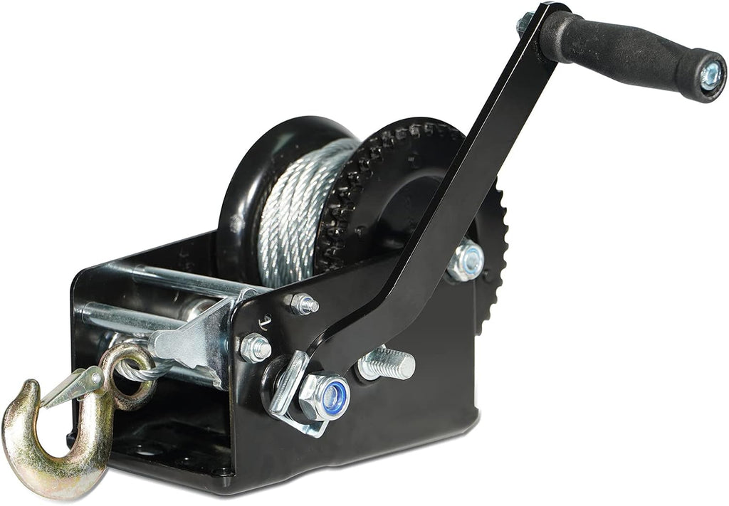 Hand Winch 3200 lbs with Steel Cable Pack of 2 G247