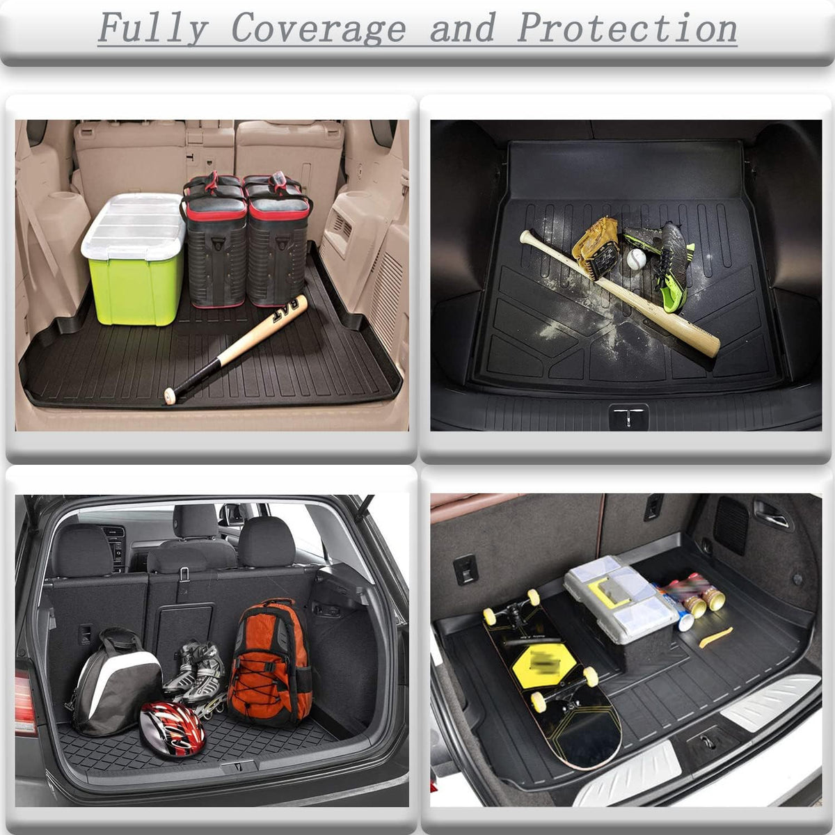 All-Weather Rear Trunk Tray Cargo Mat Protector V378