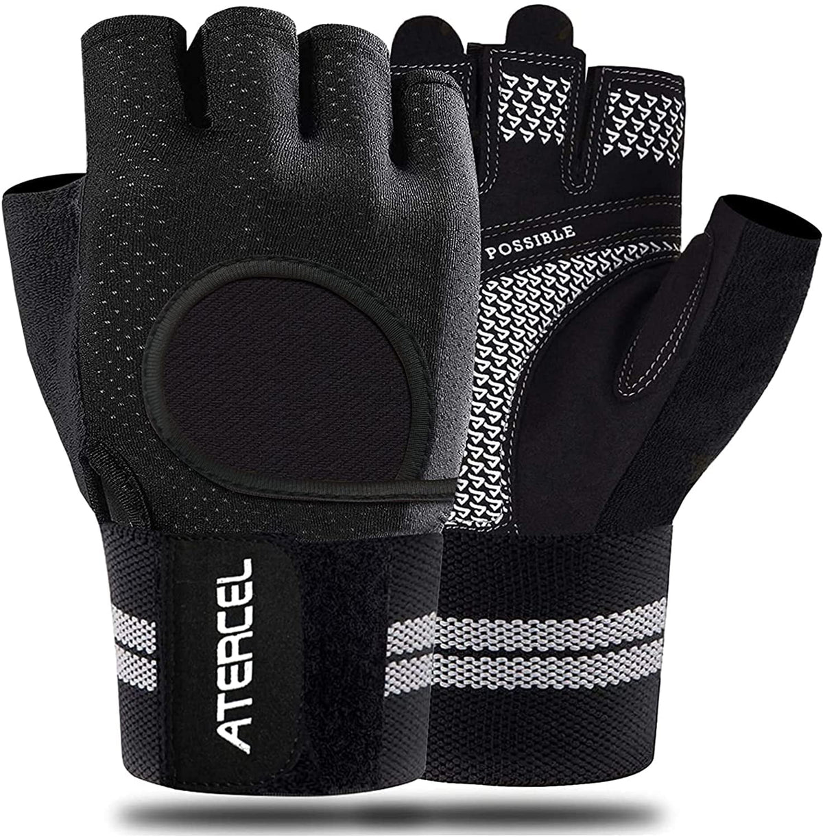 Breathable Workout Gloves with Wrist Support W852930
