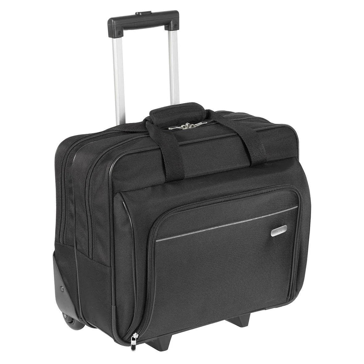 Black Nylon Rolling Laptop Case F762816