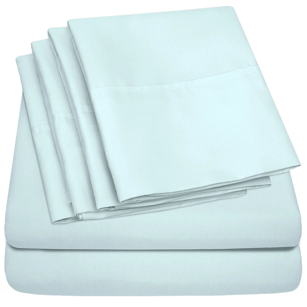 Aqua 7 Piece Split King Sheet Set O808
