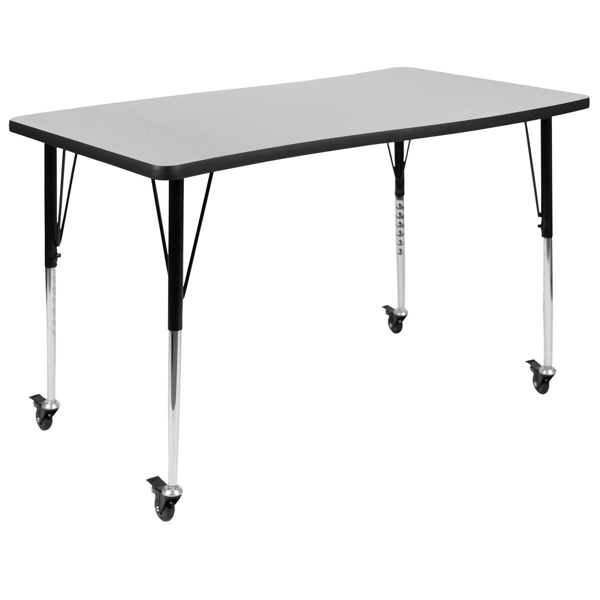 Height Adjustable Mobile Rectangular Activity Table L143