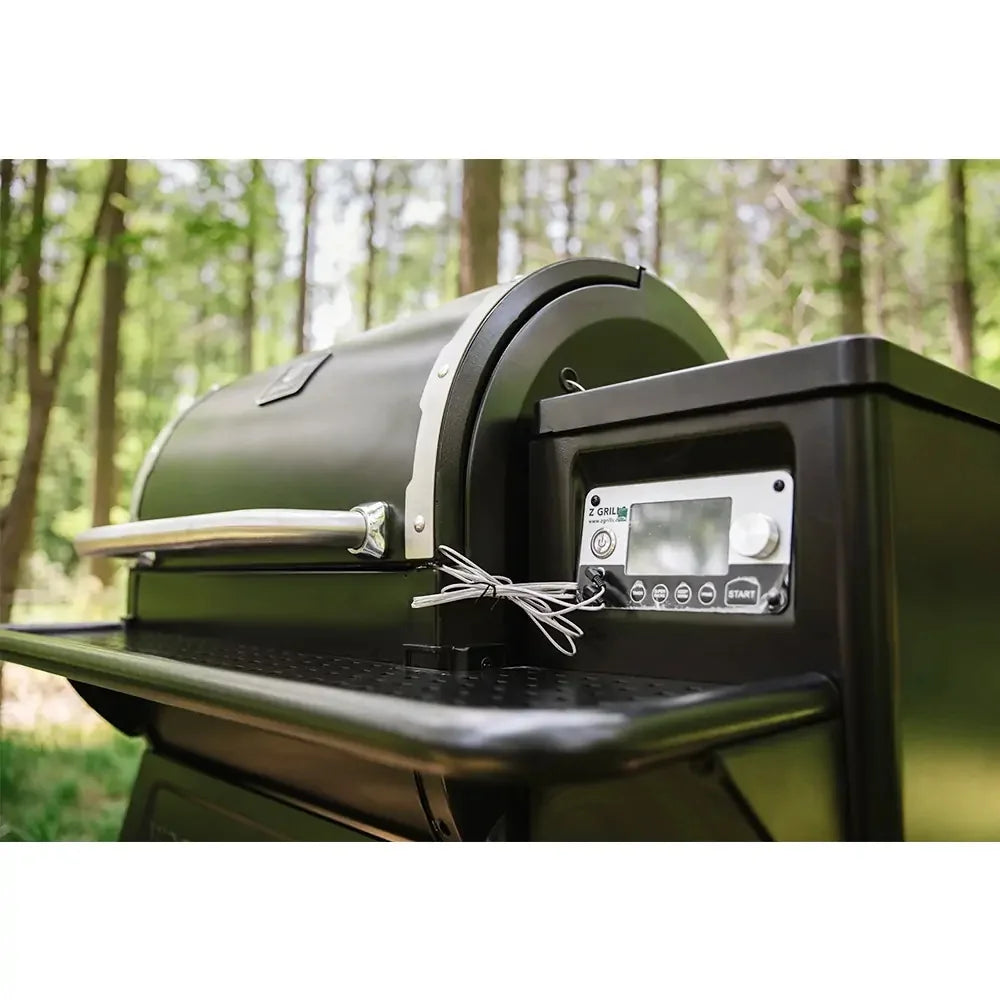 Pellet Grill & Smoker with Foldable Front Shelf, Ash Cleanout System, Rain Cover, 1056 sq.in Cooking Area L478999