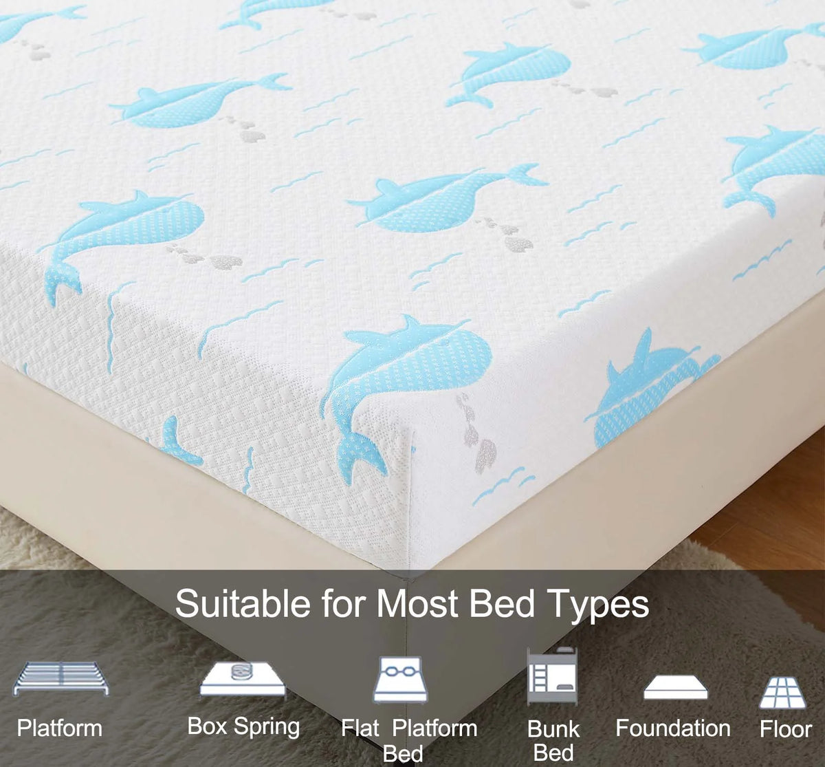 5 Inch Twin Memory Foam Mattress P572