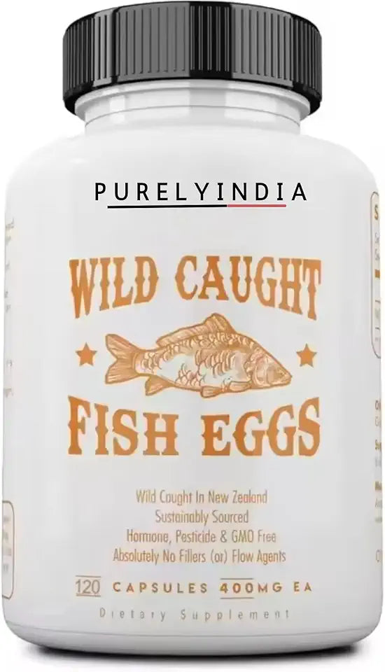 Wild Caught Fish Eggs Omega-3 Supplement 2400mg 120 Capsules W5994