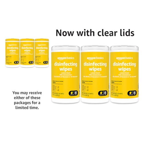 Lemon & Fresh Scent Disinfecting Wipes 255 Count E916