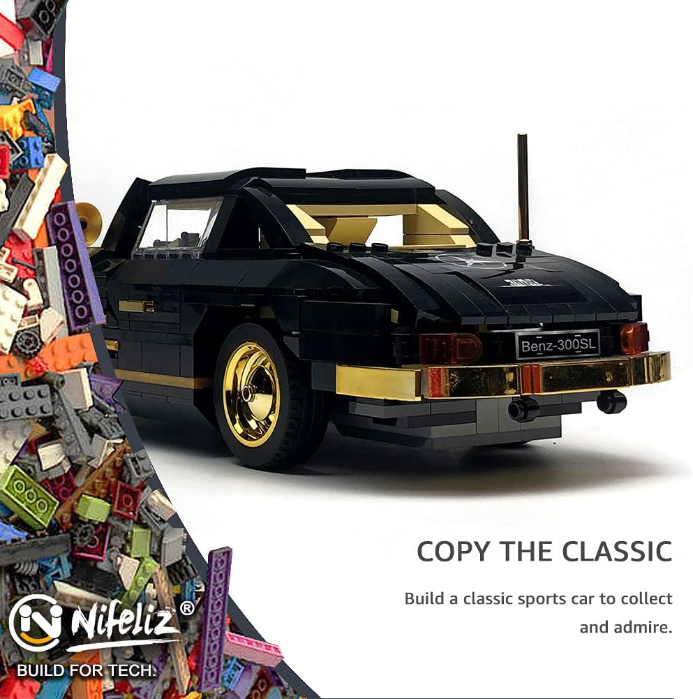886 Pcs 1:14 Scale Sports Car Building Blocks Set A563