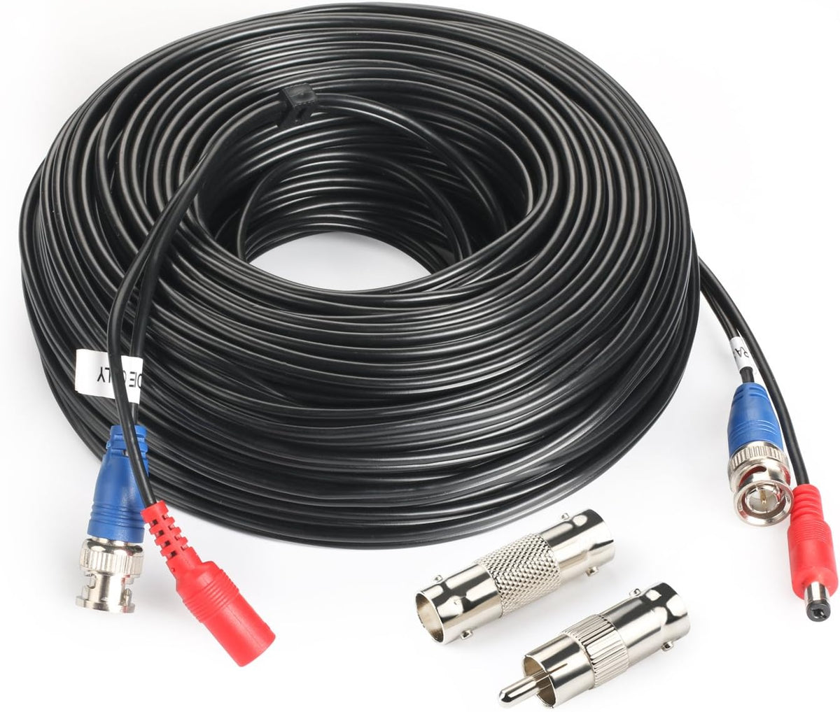 200Feet BNC Video Power Cable with Connectors C1461