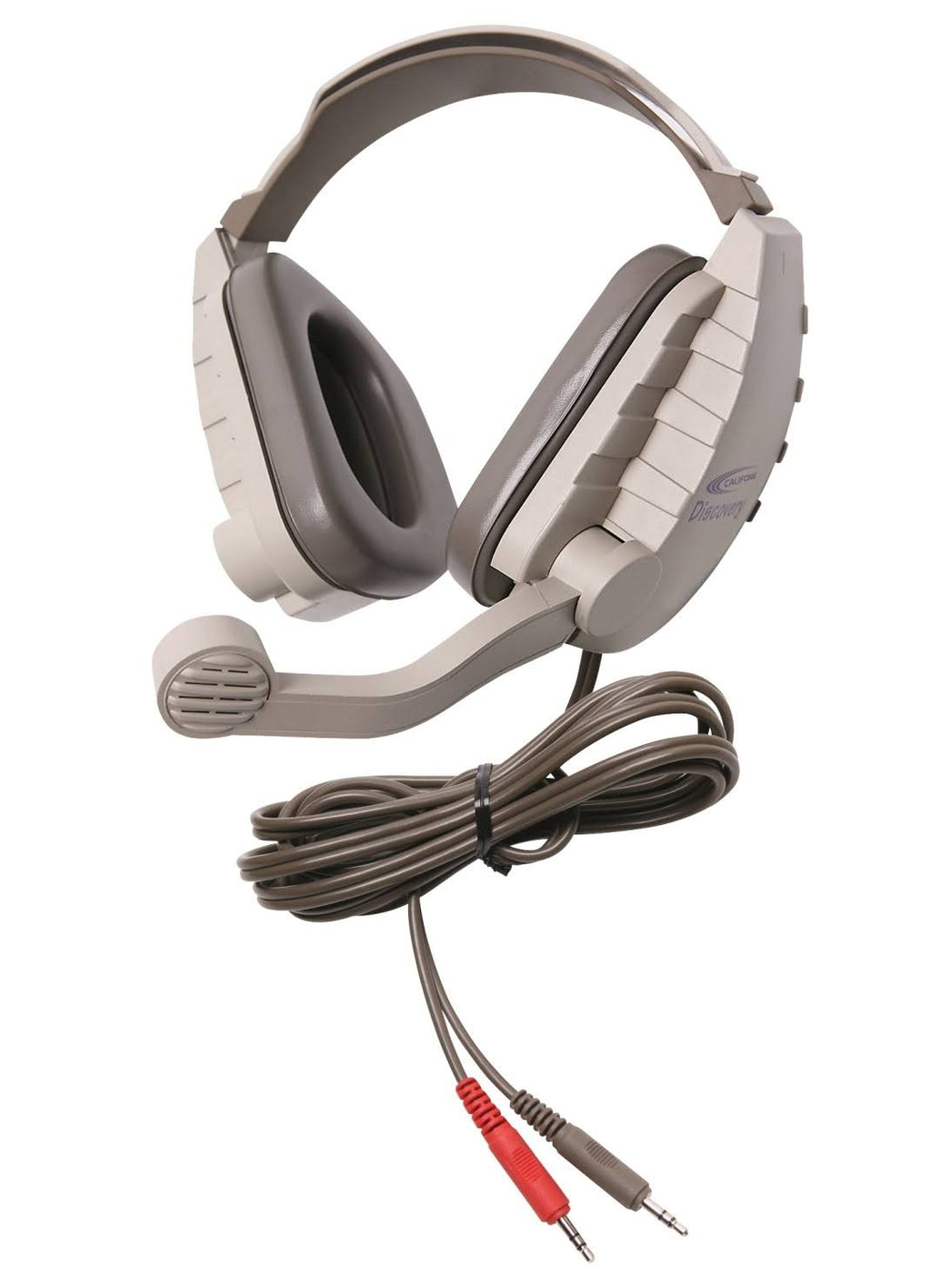 Beige Gray Over-Ear Headset O7810
