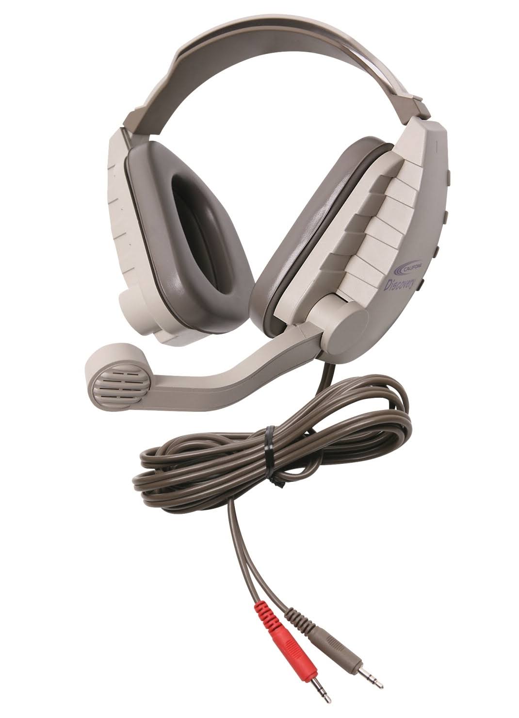 Beige Gray Over-Ear Headset O7810