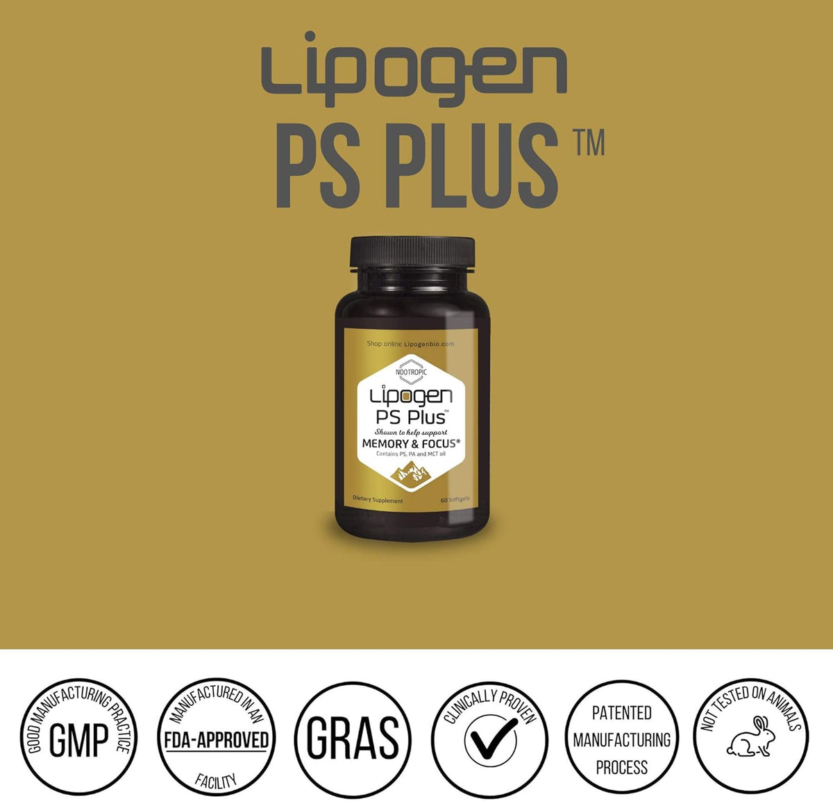60 Softgels Memory Supplement Pack of 2 X226178