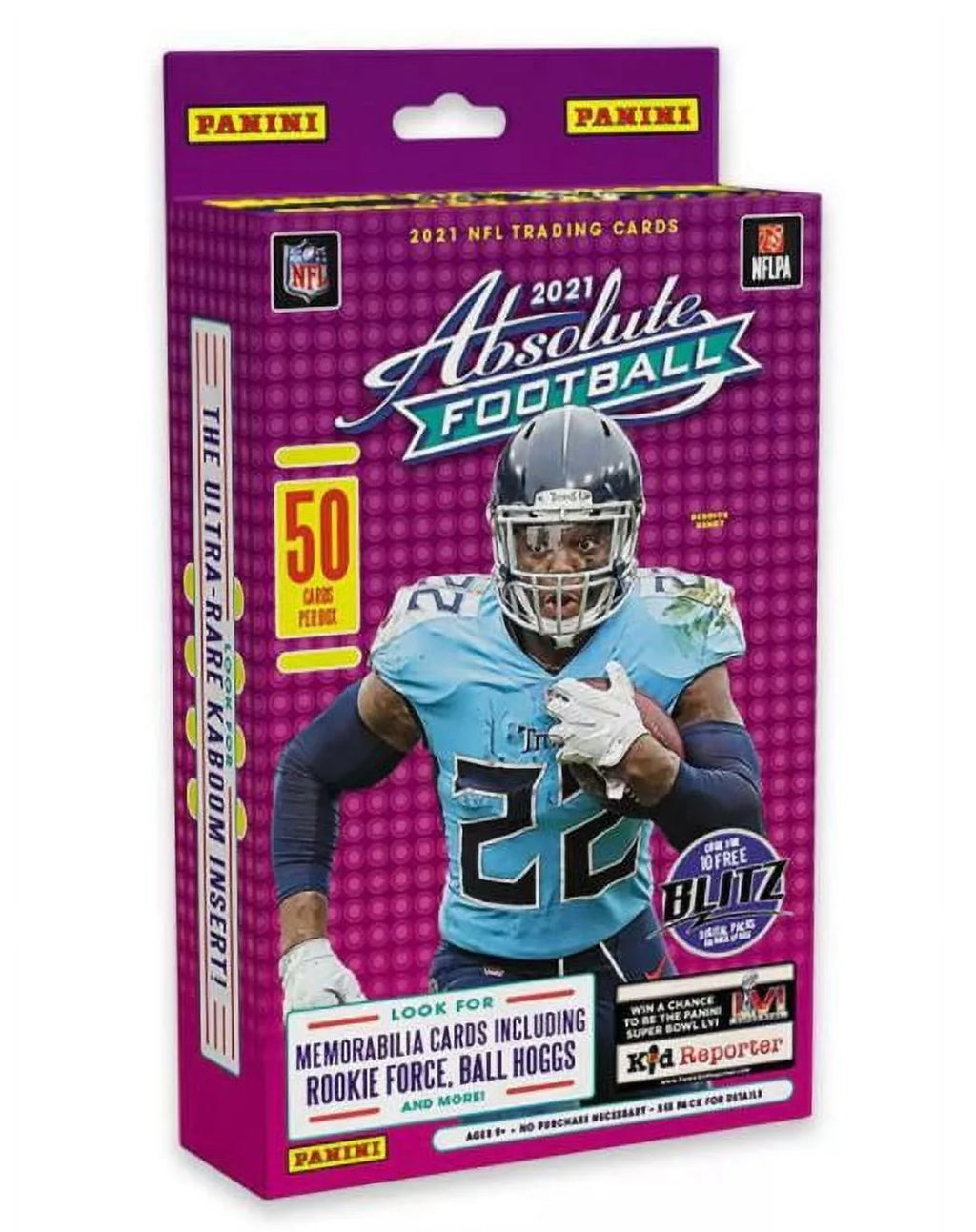 NFL Absolute Football Trading Card Hanger Box 50 Cards M7058