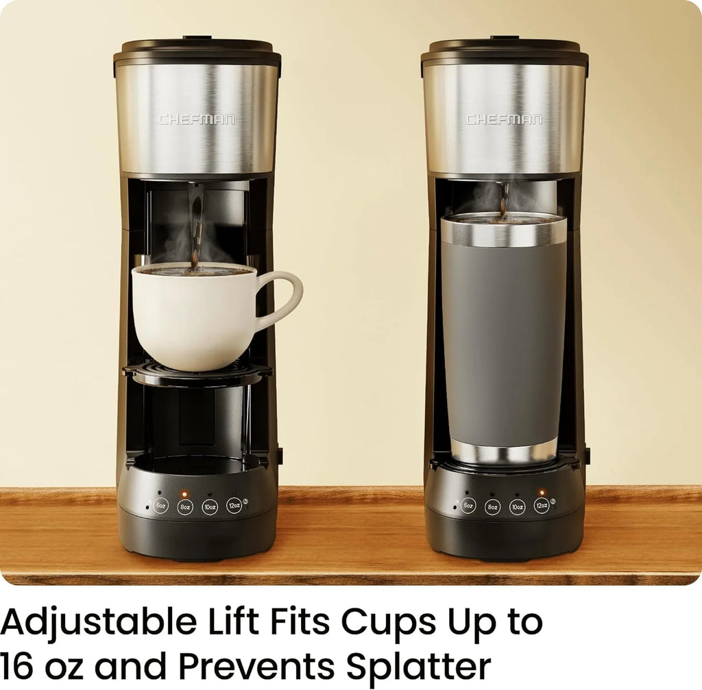 Single Serve Coffee Maker with Reusable Filter, Black K823920