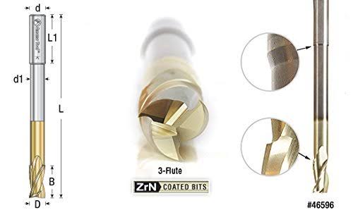 Solid Carbide Foam Cutting Up-Cut Spiral 3/16 Dia x 4 inch Long T300400