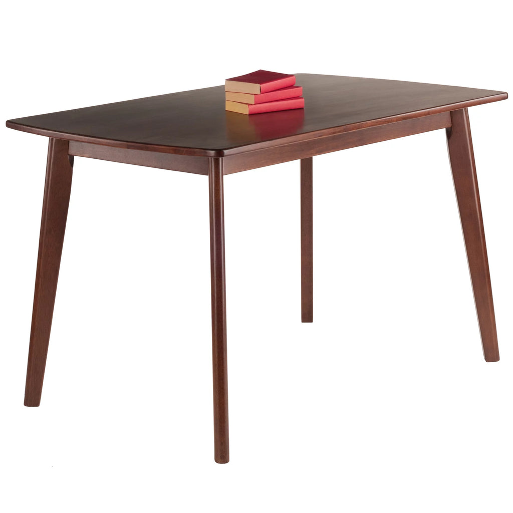 Oblong Walnut Finish Dining Table H872