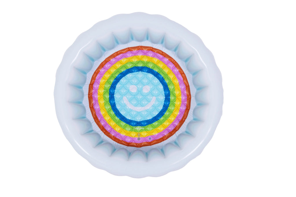 Blue Ombre Round Inflatable Swimming Pool K414238