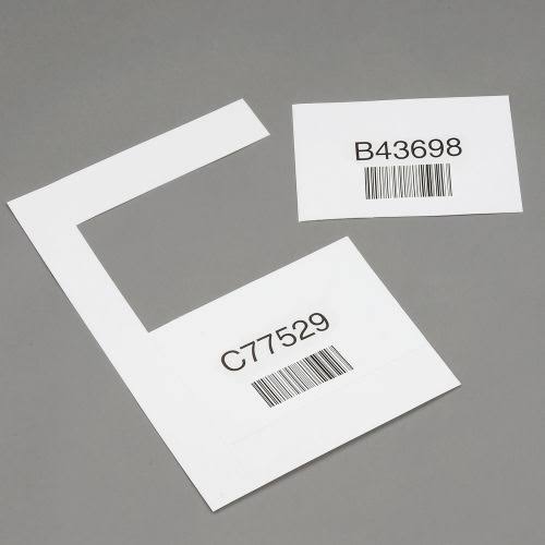 Clear Vinyl Label Holder, 6 inL x 4 inW, 50 Pk W88670