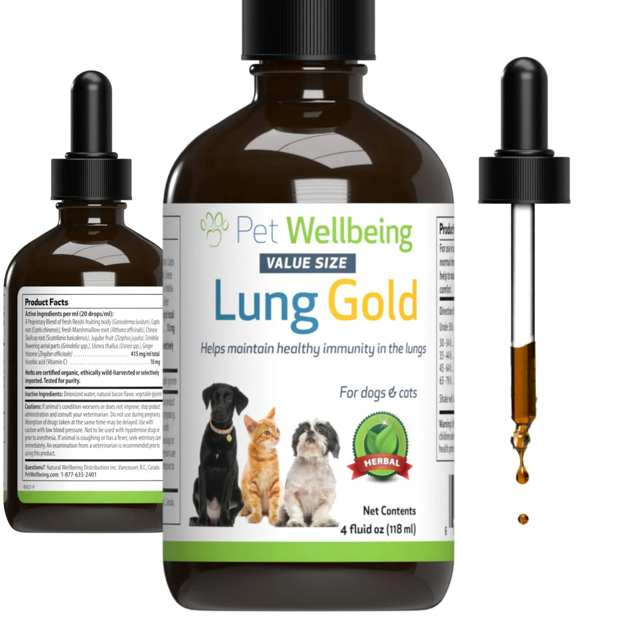 Lung & Respiratory Immune Support Herbal Supplement 4 oz Y1782