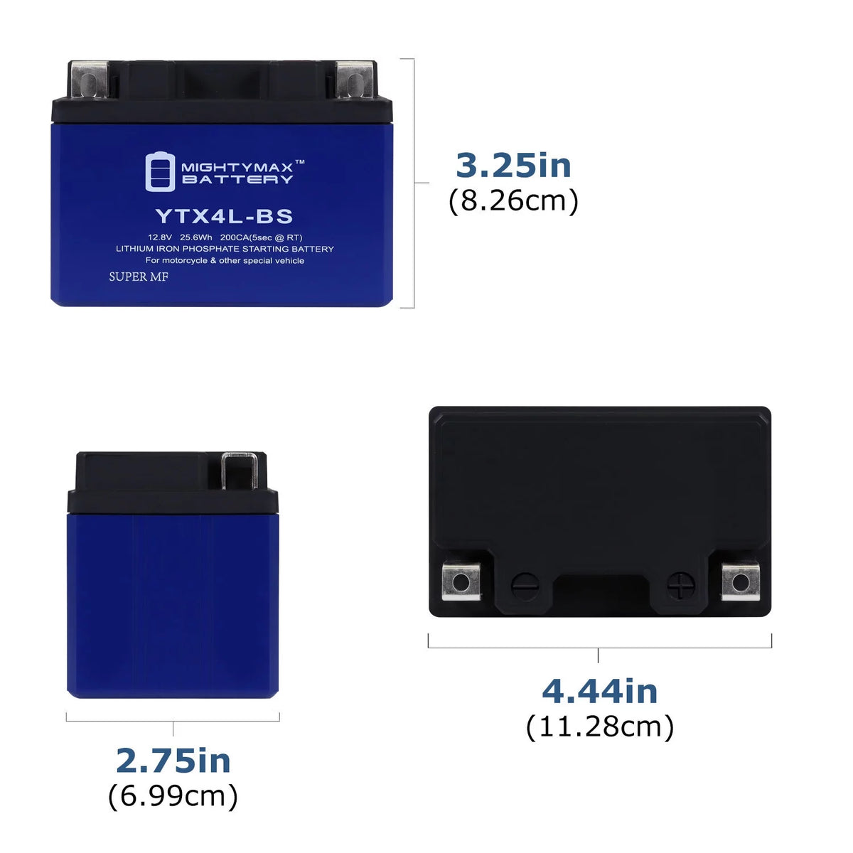 YTX4L-BS Lithium Replacement Battery 10 Pack M258144