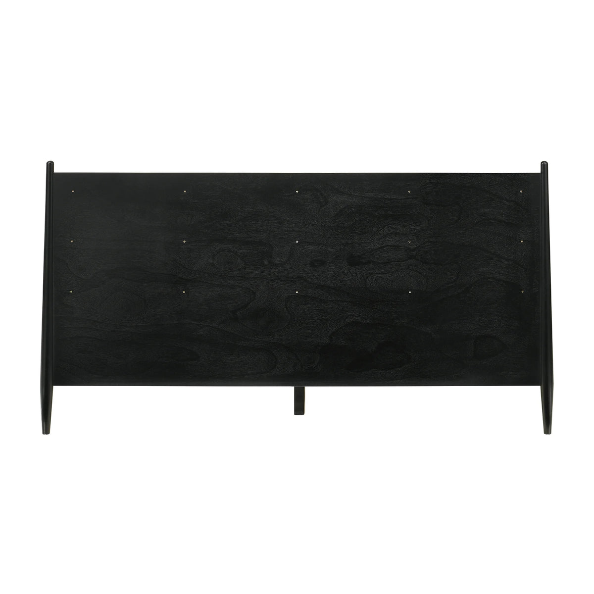 King Platform Wood Bed Frame Black Q453