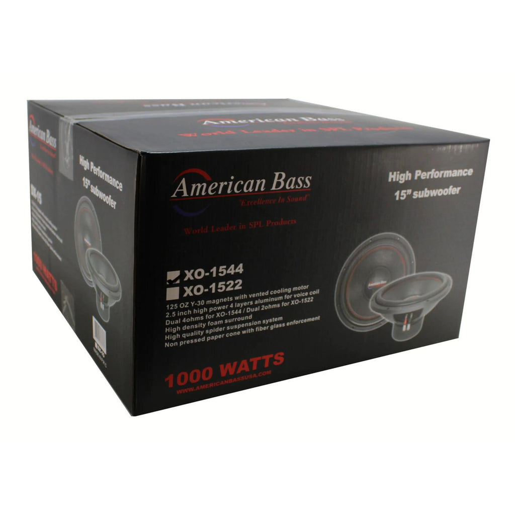 15" 1000W 4 Ohm DVC Car Subwoofer T812954