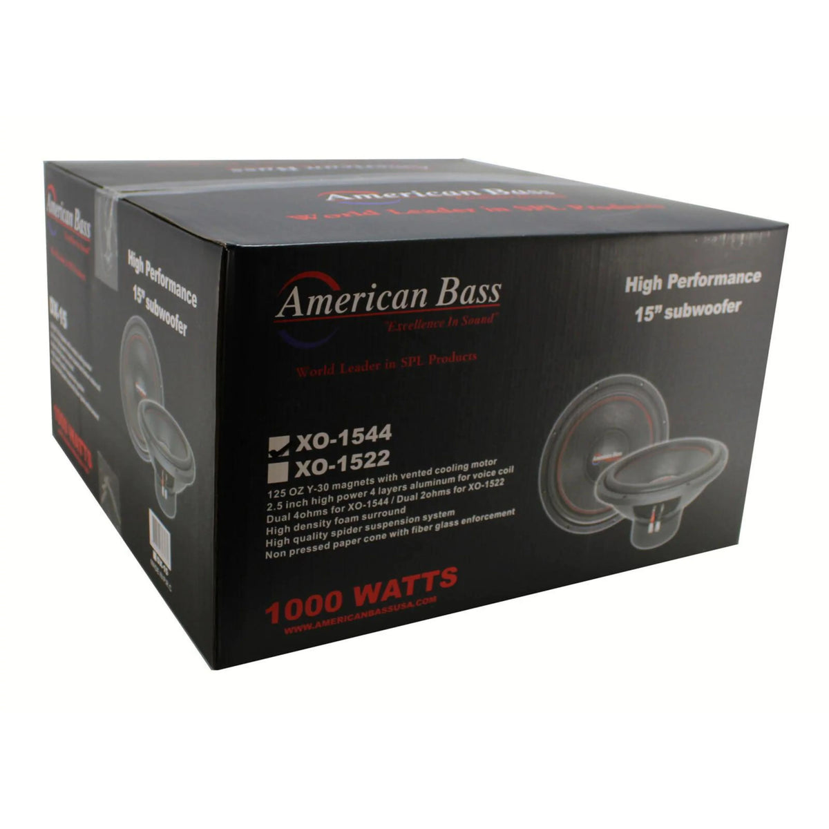 15" 1000W 4 Ohm DVC Car Subwoofer T812954