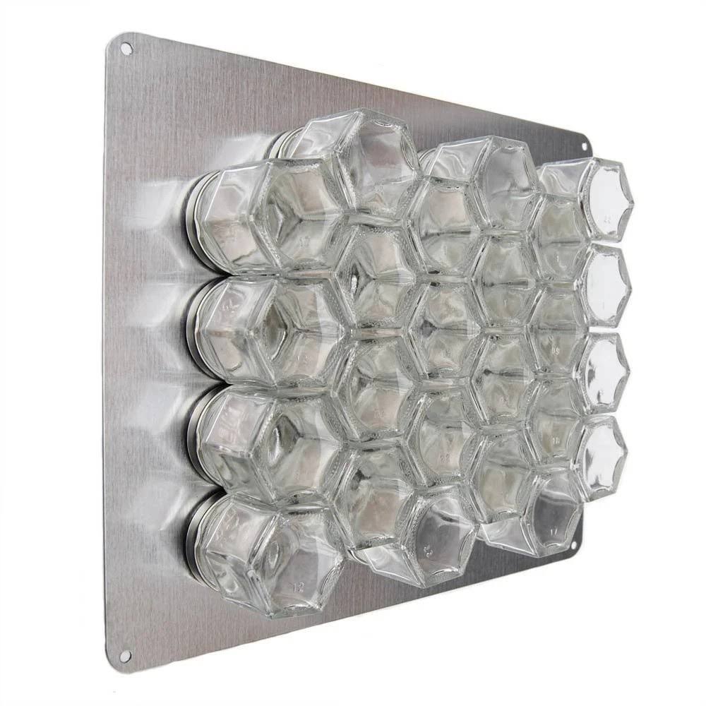Wall Hanging Magnetic Spice Rack 24 Jars O378