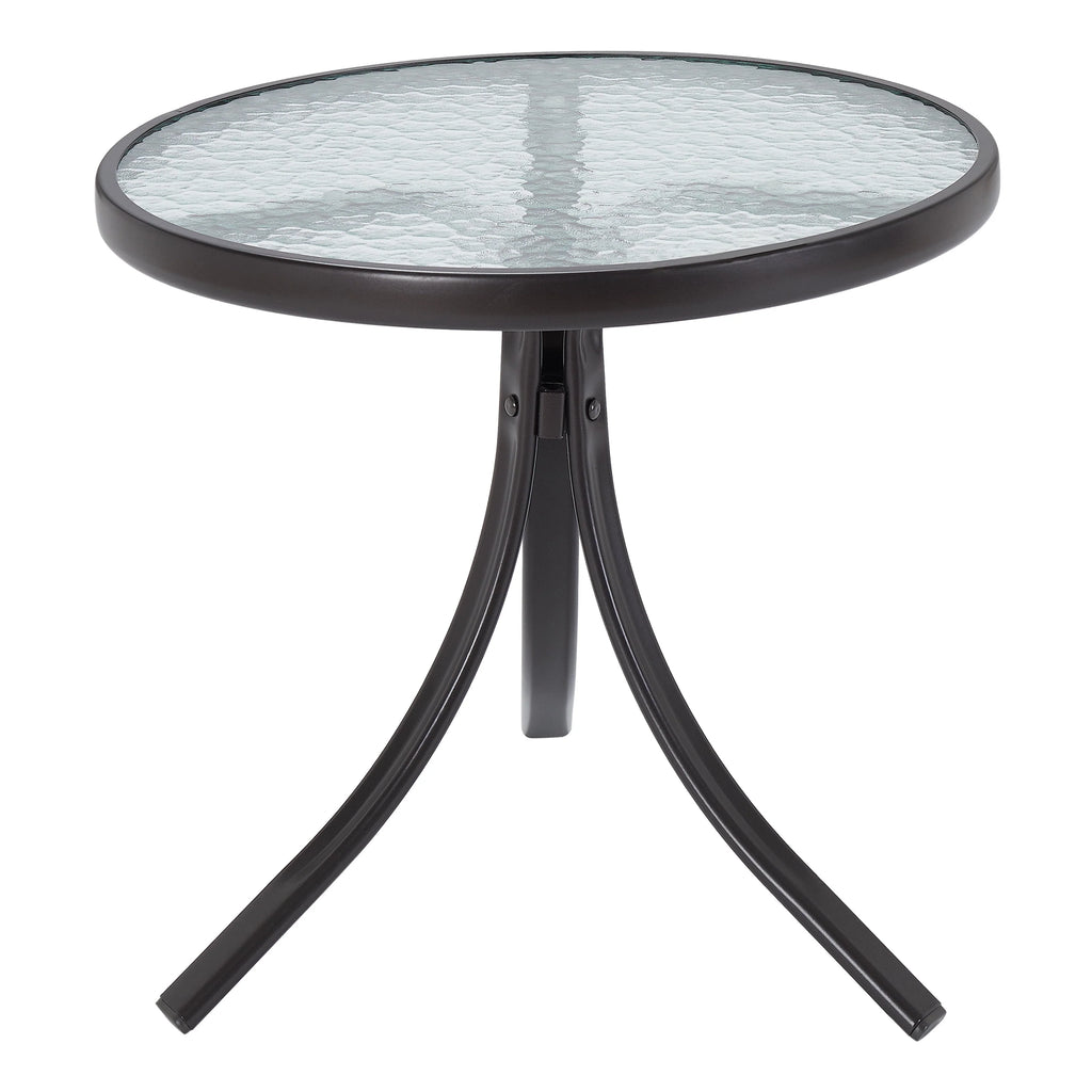 Round Glass Side Table U794