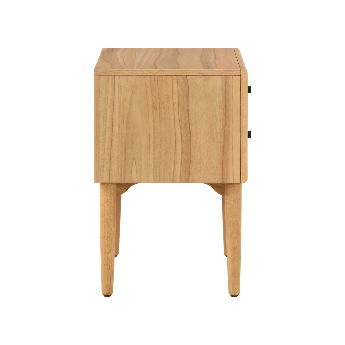 Natural Oak Nightstand with Solid Wood Frame M9550