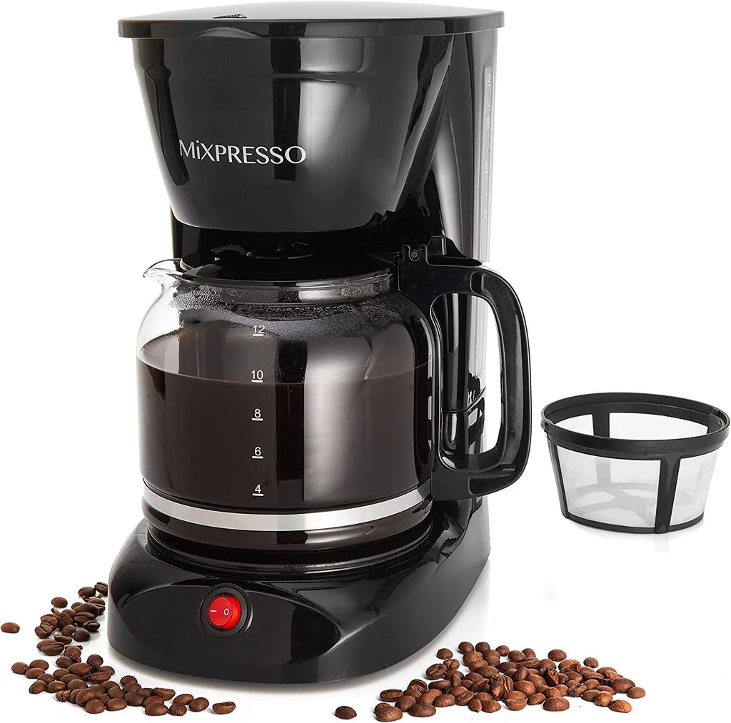 12 Cup Black Coffee Maker Y8338