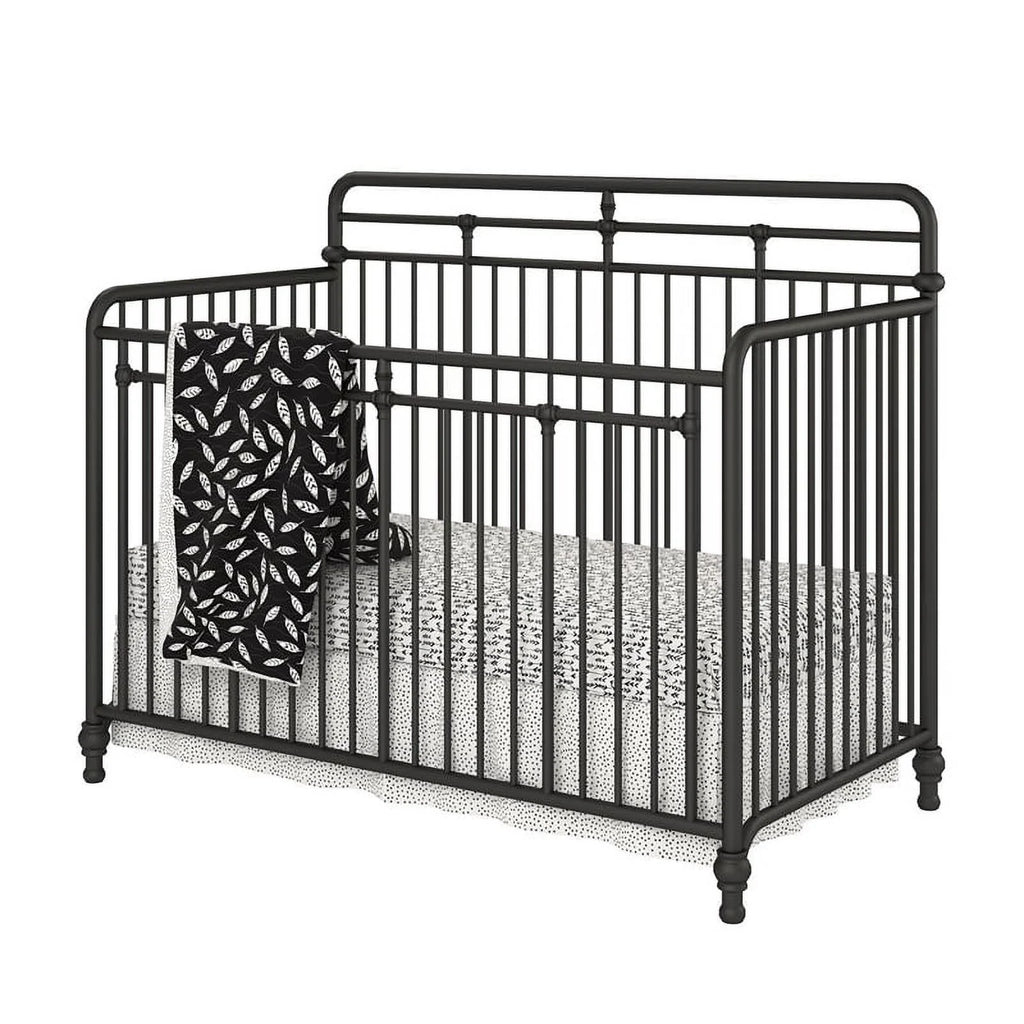 Black Metal 3 in 1 Convertible Crib M395